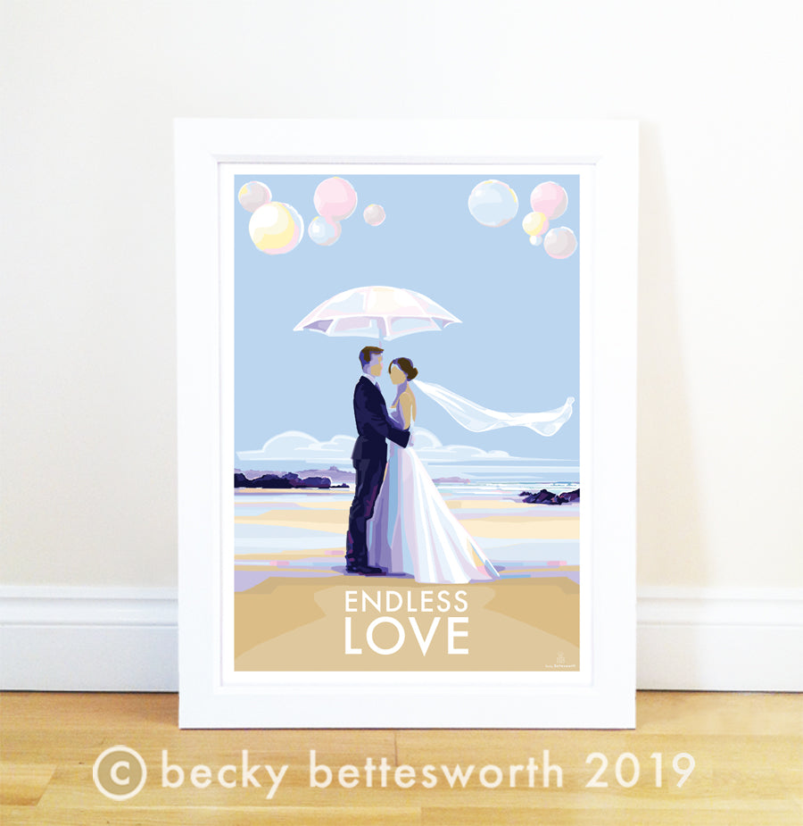 Endless Love vintage style poster and print