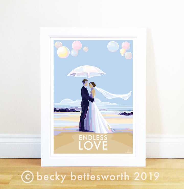 Endless Love vintage style poster and print