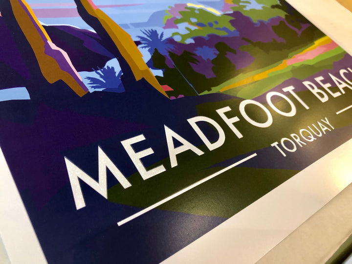 Meadfoot Beach, Torquay - Limited Edition Print by Becky Bettesworth