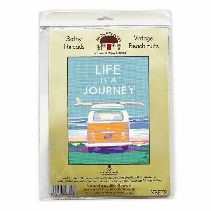 Bothy Threads Cross Stitch Sewing Kit Becky Bettesworth Life is a Journey