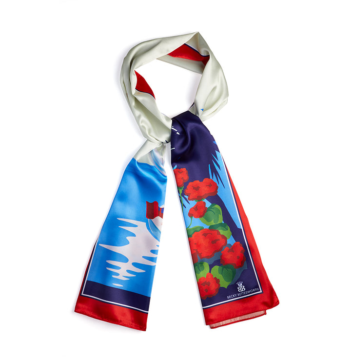 Luxury Long Satin Scarf