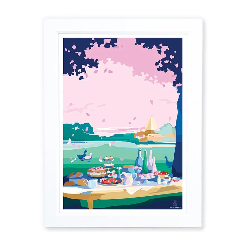 A Little of What you Fancy A4 seaside print by Becky Bettesworth