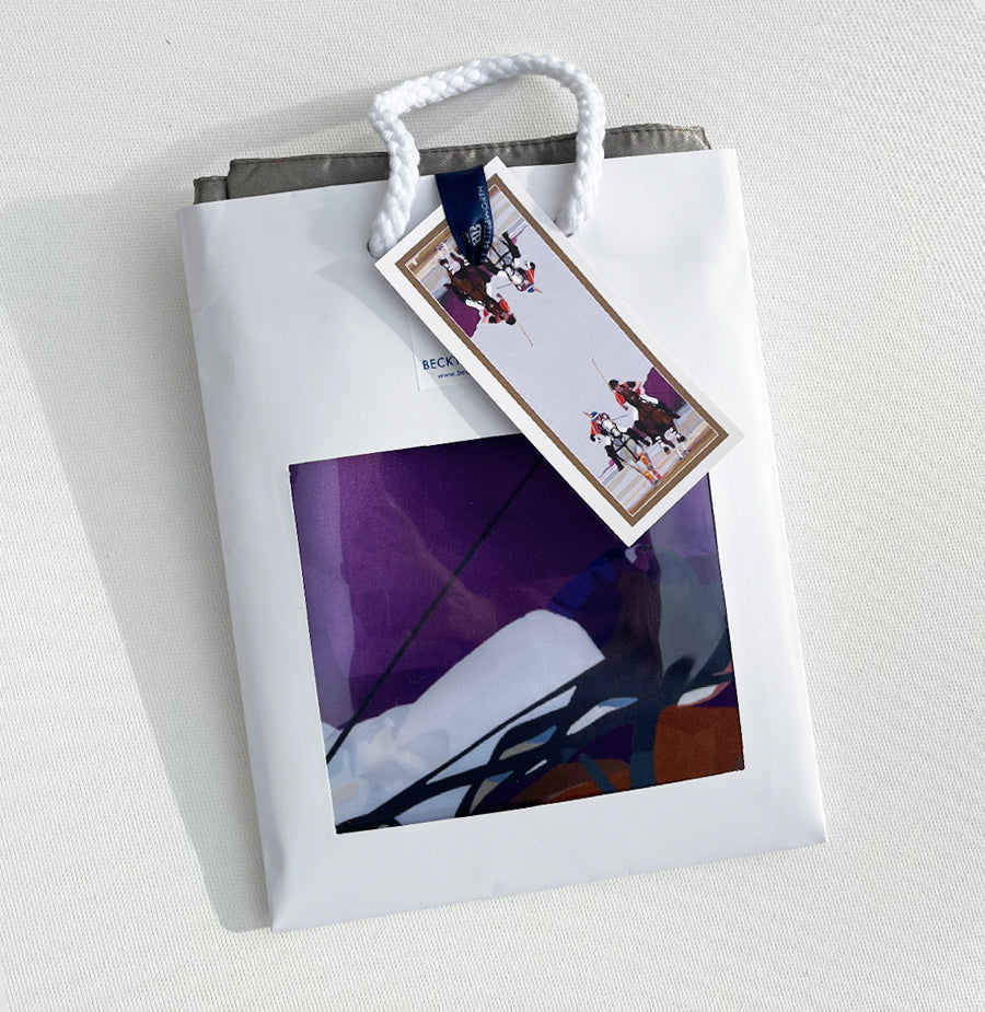 Beach Polo Luxury Long Satin Scarf