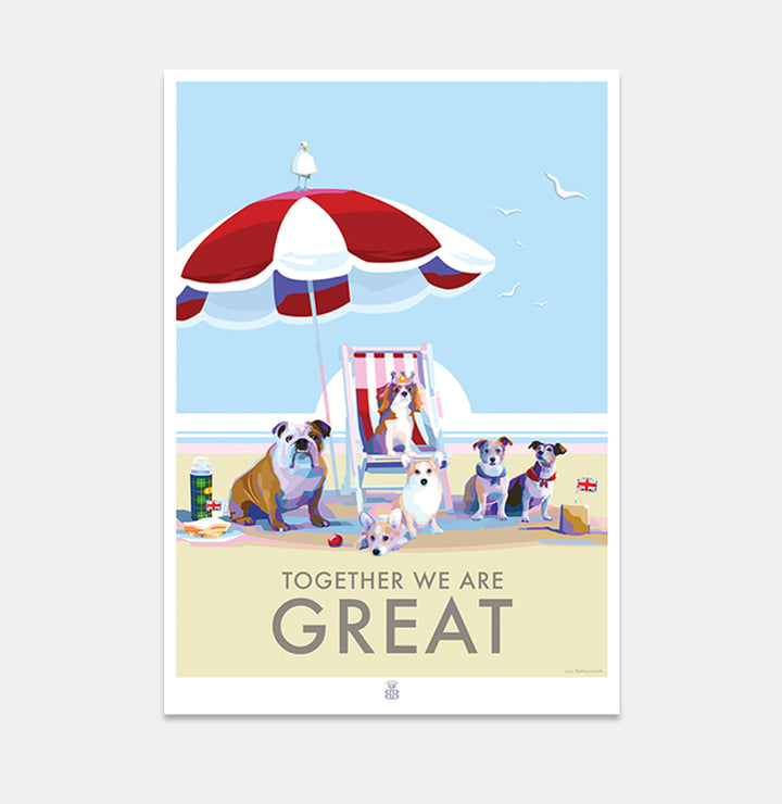 Together we are Great print and Poster by Becky Bettesworth