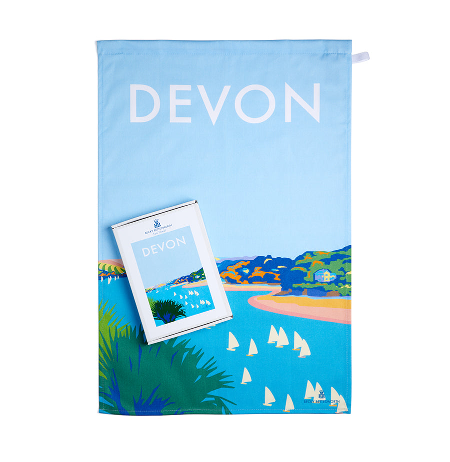 Devon Tea Towel - by Becky Bettesworth
