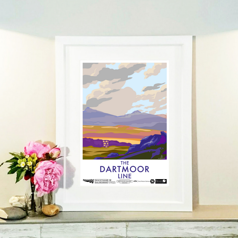 The Dartmoor Line - Limited Edition by Becky Bettesworth Travel Poster