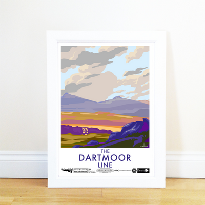 The Dartmoor Line - Limited Edition by Becky Bettesworth Travel Poster